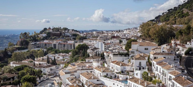 Vy över spanska regionen Andalusien